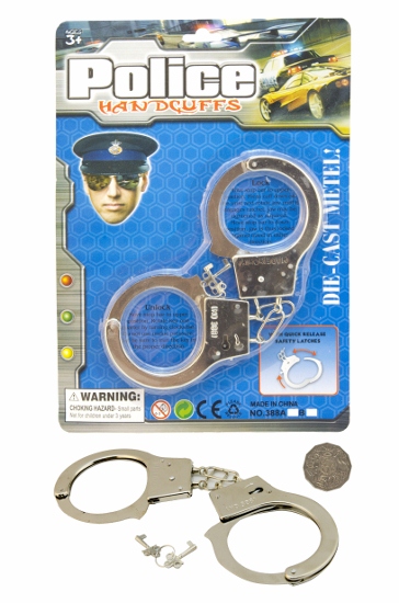 POLICE HANDCUFFS METAL POLICE HANDCUFFS METAL