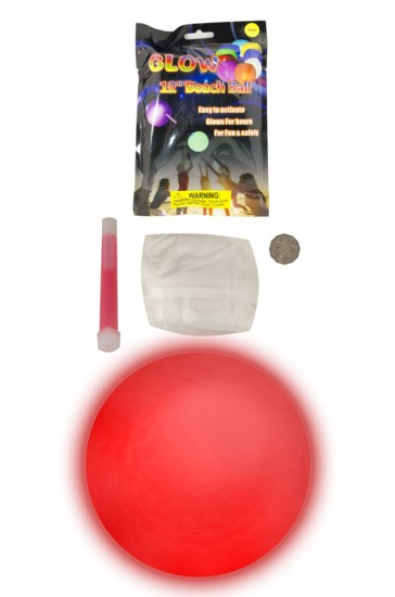 12" GLOW BEACH BALL 12" GLOW BEACH BALL