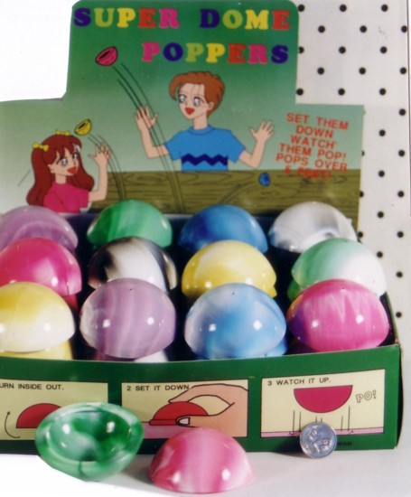 MARBLE COLOUR DOME POPPER 55MM - Click Image to Close