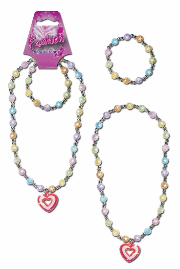 BRACELET+HEART NECKLACE