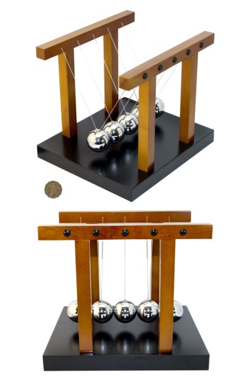 NEWTON CRADLE 25X22X21.5CM 40MM BALL NEWTON CRADLE 25X22X21.5CM 40MM BALL