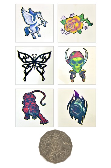 TATTOO (6 ASSORTED) TATTOO (6 ASSORTED)