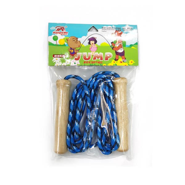 2.6M WOODEN HANDLE SKIPPING ROPE